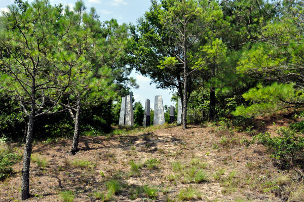 View of the monument from the roadside